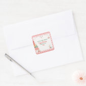 Ugly Sweater Ugliest Contest Weihnachtsfeiertag Quadratischer Aufkleber (Umschlag)