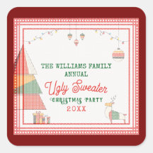 Ugly Sweater Ugliest Contest Weihnachtsfeiertag