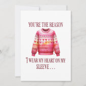 Ugly Sweater Valentines Einladung (Vorderseite)