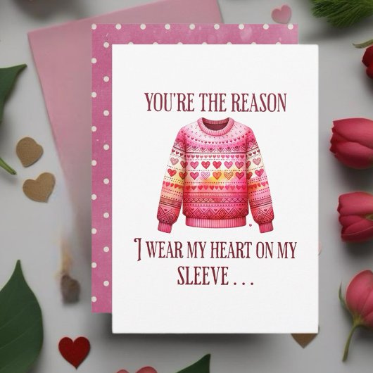 Ugly Sweater Valentines Einladung