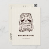 Ugly Sweater Weather Holiday Essentials Postkarte (Vorne/Hinten)