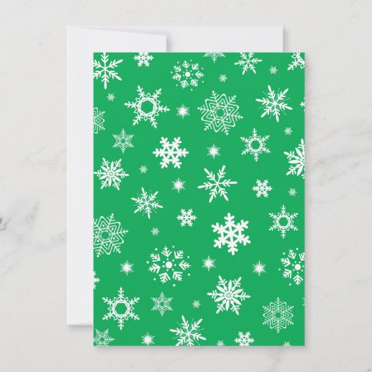 Ugly Sweater Weihnachts-Party Chalk Einladung (Rückseite)