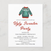 Ugly Sweater Weihnachts-Party Einladung (Vorderseite)