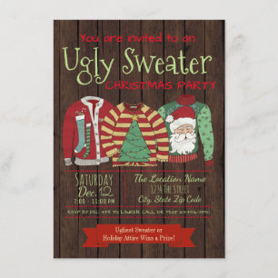 Ugly Sweater Weihnachts-Party Einladungen