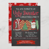 Ugly Sweater Weihnachts-Party Einladungen (Vorne/Hinten)