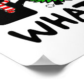 Ugly Sweater Weihnachtsbaum Naughty Black Cat Was Poster (Ecke)