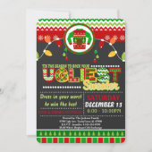 Ugly Sweater Weihnachtsfeier Einladung (Vorderseite)