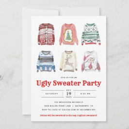 Ugly Sweater Weihnachtsfeier Einladung