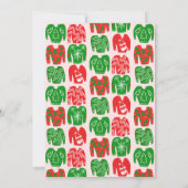 UGLY SWEATER Weihnachtsfeier Niedlich Custom Einladung (Rückseite)