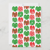 UGLY SWEATER Weihnachtsfeier Niedlich Custom Einladung (Rückseite)
