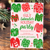 UGLY SWEATER Weihnachtsfeier Niedlich Custom Einladung