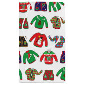 Ugly Sweater Weihnachtsfeiertag Kleine Geschenktüte (Rückseite)