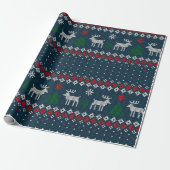 Ugly Sweater Weihnachtskitt Muster Geschenkpapier (Ungerollt)