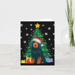 Ugly Sweater Xmas Tree Lights Portugiesischer Wass Karte