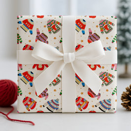Ugly Sweaters kleines Holiday Wrapping Paper Geschenkpapier