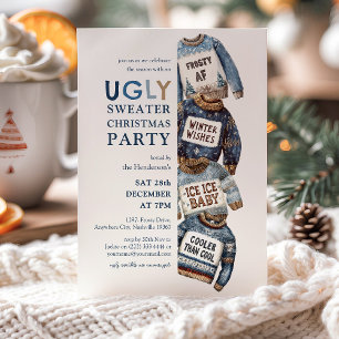 Ugly Sweaters Weihnachtsfeier Party Einladung