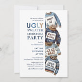 Ugly Sweaters Weihnachtsfeier Party Einladung (Vorderseite)