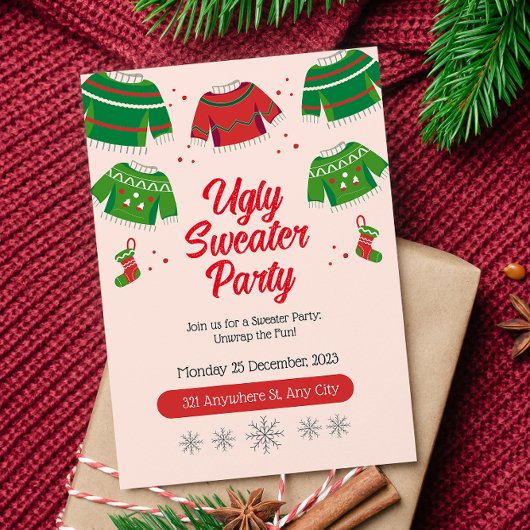 Ugly Sweather Party Einladung