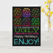 Ugly Sweats Weihnachtsgrüße Karte (Gelbe Blume)