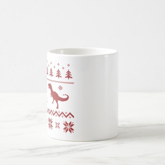 Ugly T-Rex Dinosaur Weihnachtssüßer Kaffeetasse (Mittel)