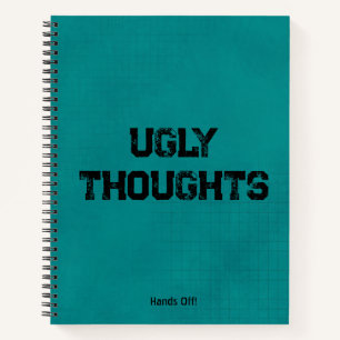 Ugly Thoughts Grunge Self-Care Journal Notizblock