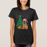Ugly Tibetan Mastiff Weihnachtsmannmütze Weihnacht