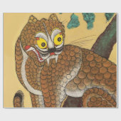 Ugly Tiger Folk Minhwa Geschenkpapier (Flach)