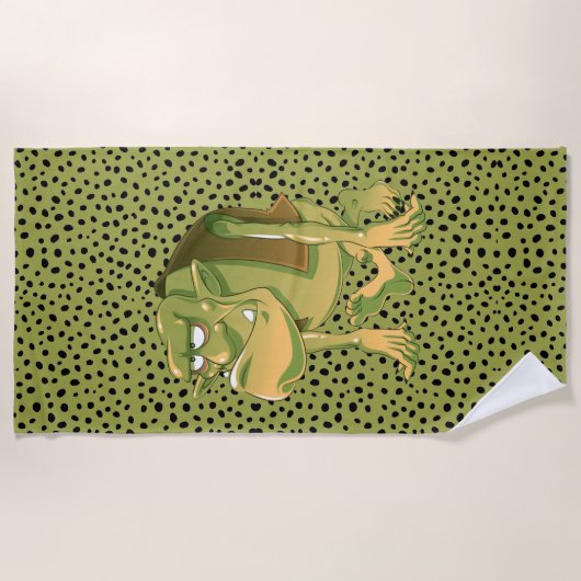 Ugly Troll Strandtuch (Vorderseite)