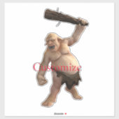 Ugly Troll Thunder_Cove Aufkleber (Blatt)