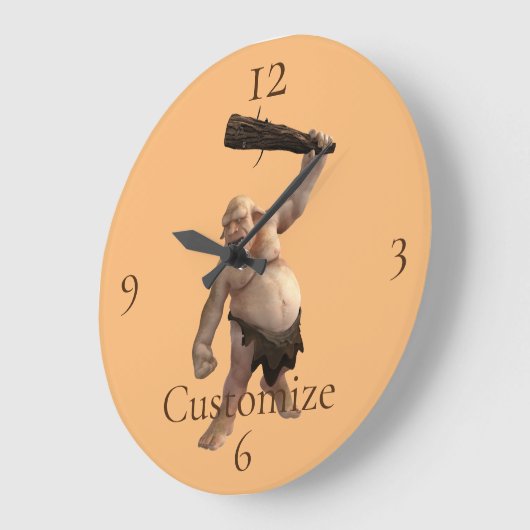 Ugly Troll Thunder_Cove Große Wanduhr (Winkel)