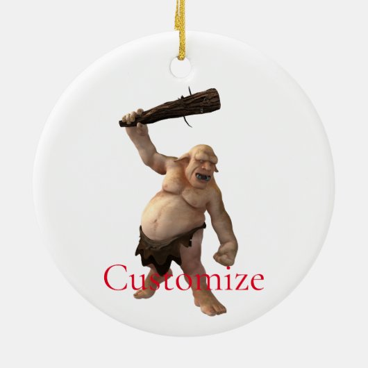 Ugly Troll Thunder_Cove Keramik Ornament (Hinten)