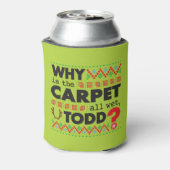 Ugly Weihnachten Rot Grün Warum Todd? Dosenkühler (Kanne Rückseite)