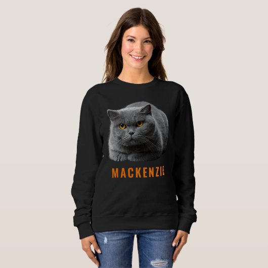 Ugly Weihnachts-Sweater. Benutzerdefinierte Foto- Sweatshirt (Vorne ganz)