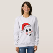 Ugly Weihnachts-Sweater, Hipster Santa Snowman. Sweatshirt (Vorne ganz)