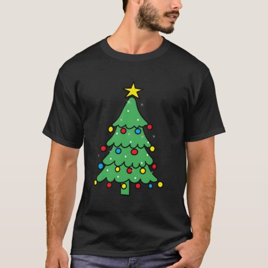 Ugly Weihnachtskleidung Xmas Tree T-Shirt (Vorderseite)