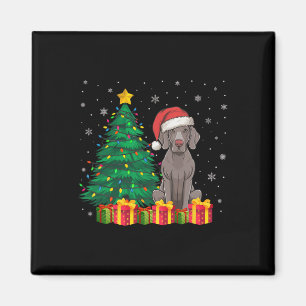 Ugly Weimaraner Weihnachtsmannmütze Weihnachtsleuc Magnet