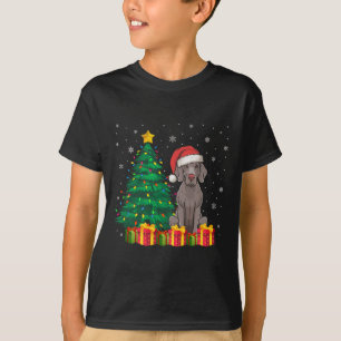 Ugly Weimaraner Weihnachtsmannmütze Weihnachtsleuc T-Shirt