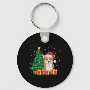 Ugly Welsh Corgi Weihnachtsmannmütze Christmas Lig Schlüsselanhänger