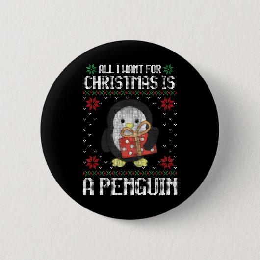 Ugly Xmas alles, was ich zu Weihnachten Wollte, is Button (Vorderseite)