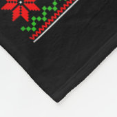 Ugly Xmas Dog Lights Santa Hat Blue Heeler Dog Chr Fleecedecke (Ecke)