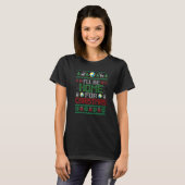 Ugly Xmas I'll Be Home For Christmas Volleyball T-Shirt (Vorne ganz)