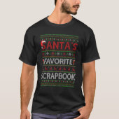 Ugly Xmas Lighting Santa's Lieblings-Scrapbook Chr T-Shirt (Vorderseite)