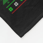 Ugly Xmas Lights Funny Santa Rive Chicken Bird C Fleecedecke (Ecke)