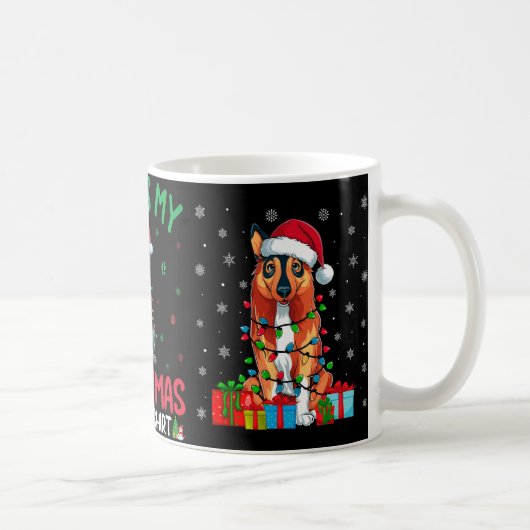 Ugly Xmas Santa German Drahthaar Pointer Dog Chri Kaffeetasse (Rechts)