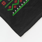 Ugly Xmas Santa's Favorite Dental Hygienist Christ Fleecedecke (Ecke)