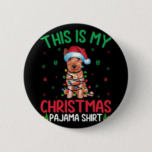 Ugly Xmas Soft Coated Wheaten Terrier Dog Christma Button