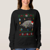 Ugly Xmas Sweater Animals Lights Weihnachtsmann Sweatshirt (Vorderseite)