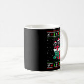 Ugly Xmas Sweater Great Dane Dog In Christmas Sock Kaffeetasse (VorderseiteRechts)
