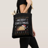 Ugly Xmas Sweater Lights Santa Taco Tasche (Von Nahem)
