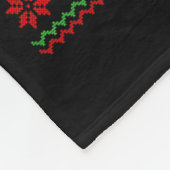 Ugly Xmas Sweater Style Fire Truck Firefighter Chr Fleecedecke (Ecke)